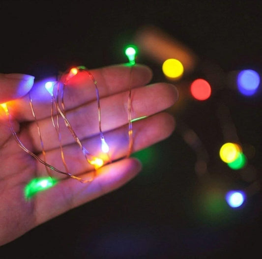 10 Metre Karışık Renkli Yılbaşı Ağacı Işığı Süsü