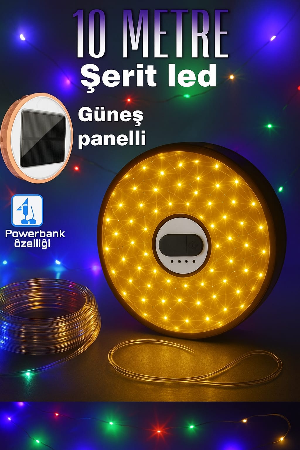 şarjlı Led Rgb çok yönlü kullanışlı