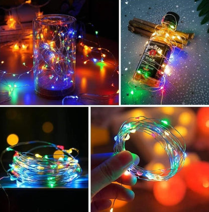 10 Metre Karışık Renkli Yılbaşı Ağacı Işığı Süsü